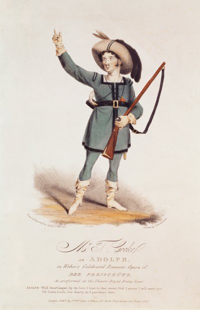 Thomas Simpson Cooke (1782-1848) as Adolph in Weber